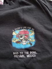 Sleveless Back to The Bone Cozumel Diver’s promo Backlit T-shirt black size XXL