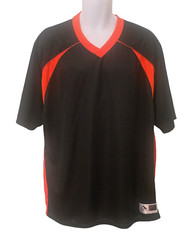 Augusta Sportswear Mens Victor Replica Jersey 2XL Short Sleeve Black Orange