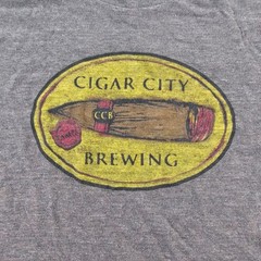 Cigar City Brewing Brown Short Sleeve Tri-Blend T-Shirt Men’s M