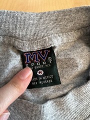 MV SPORT NATIONAL T SHIRT SZ M LOUIS UNIVERSITY GREY & NAVY BLUE