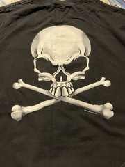 Vtg 90s Skull Crossbones Long Sleeve 1999 Good Sport Shirt Biker T-shirt XL