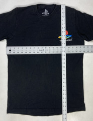 Sony Playstation Logo Graphic T-shirt Men Medium Black Short Sleeve