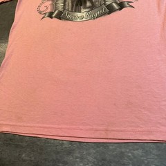 Vintage Nuestra Reyna Virgin Mary Graphic T-Shirt Mens Medium Pink Religious