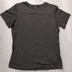 KUHL Superair T Shirt Mens Medium Charcoal Gray Tapered Fit Short Sleeve