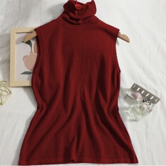 Men’s Sleeveless Turtleneck Tee Solid Tank T Shirt Thermal Pullover Top Slim Fit