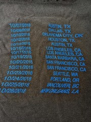 Arctic Monkeys Live 2018 American Tour Concert Merch T-Shirt Rock Band Tee M