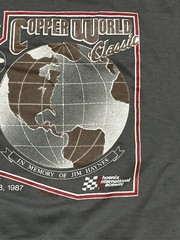 Skoal Bandit Copper World 1986 Champions Stock Car Racing T-Shirt Men’s L USA