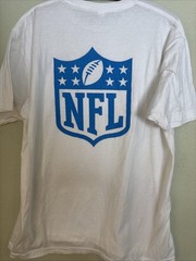 Anheuser-Busch Bud Light NFL Busch Beer T-Shirt XLarge Tultex White
