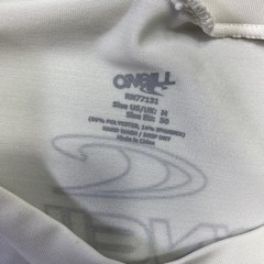 O’Neill UV Protection Rash Guard Men’s Medium White Surf Swim Shirt 50+ UPF Slim