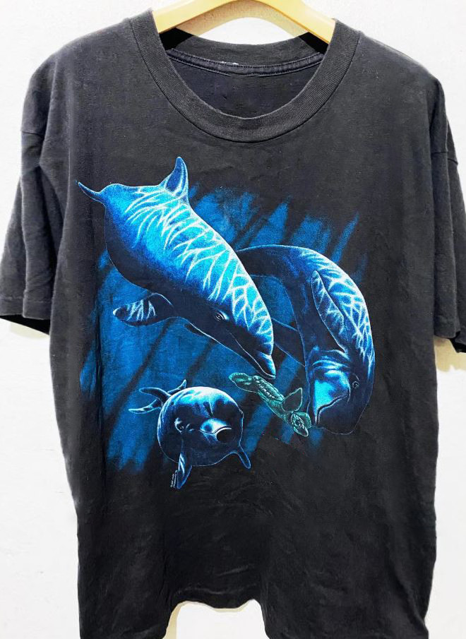 Dolphin Ocean Animal Lovely For Lovers Tee Unisex Cotton Shirt PR955