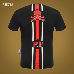 PHILIPP PLEIN TSHIRT PHILIP SKULL RHINESTONE SKULL T-SHIRT POLO SHIRT