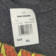 X-Men Mad Engine Mens Charcoal Gray Mutant And Proud T Shirt Size XL NEW Marvel