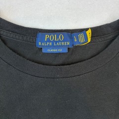 Polo Ralph Lauren T-Shirt Men Large Black Polo Bear Holiday Classic Fit Tee