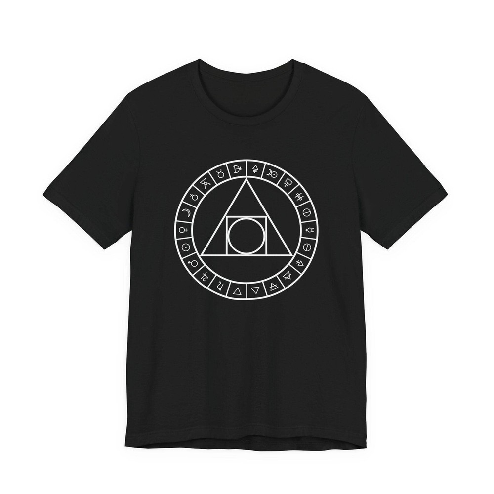 Philosopher’s Stone Alchemy Symbols T-Shirt | Unisex Sacred Geometry Tee Shirt