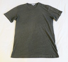 ~Gustin Slim Fit Light weight Crew neck T-shirt M Medium Dark Charcoal Grey~