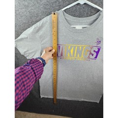 Minnesota Vikings NFL Team Apparel Gray Short Sleeve T Shirt XL