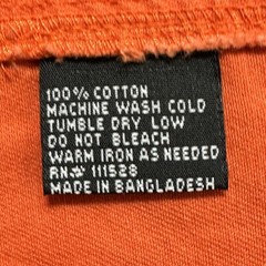 V TWIN Motorcycle Apparel Biker Men’s Denim Shirt Size XL Orange Sleeveless