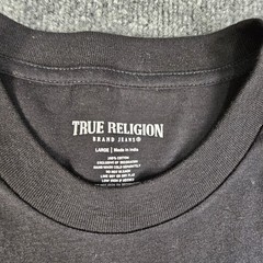 True Religion Men’s Jet Black Strike Embellished Short Sleeve T-shirt Large NWT