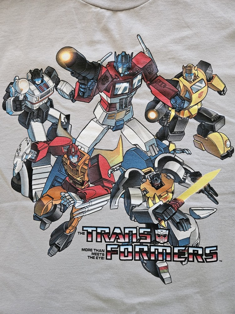 TRANSFORMERS NWT Gen 1 “More Than Meets The Eye” 2009 T-Shirt Men’s Medium Gray