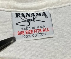 Vintage 80’s 90’s Panama Jack T-Shirt Adult Large White Neon Tropical Fish