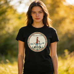 History Scooter Rider Medieval Tapestry Unisex T-Shirt