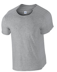 Mens Gildan Softstyle T shirt 5 or 3 Pack Unisex Plain Cotton Bulk T-Shirt Mixed