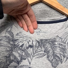 Tommy Bahama T-Shirt Mens Large Gray Graphic Tee Cotton Modal Casual