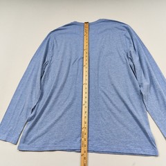 Gap Long Sleeve Henley Shirt Mens XXL Blue Everyday Soft Cotton Poly Blend NEW