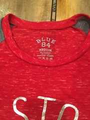 Juniors Blue 84 NC State Wolfpack Sunrise Foil Short Sleeve Tee Size Medium NWT