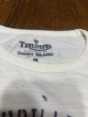 Men XL Lucky Brand Triumph Motorcycle Thin T-Shirt tee Vintage G1
