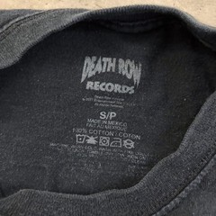 Death Row Records Graphic T-Shirt Black Purple Logo Electric Chair Mens Small