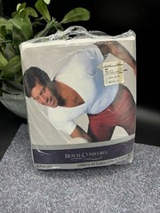 Vintage JCPenny Royal Comfort V-Neck T-Shirt Pack of 3 Sz 44 NOS READ