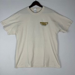 Sheriffs Posse Taft Oildorado Port & Company Mens L T-Shirt Cream Western
