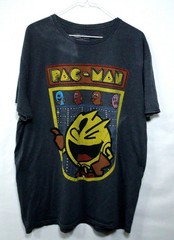Pac-Man Graphic T-Shirt Men’s 2XL/2EG Charcoal Short Sleeve Crew Neck T0459