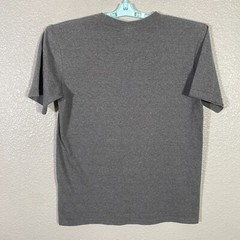 The North Face Shirt Mens Small Gray Red Short Sleeve Spellout Outdoor Hiking