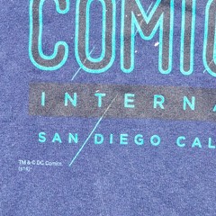 Batman SDCC 2014 Graphitti Designs Shirt 2XL Blue 75th Anniversary Exclusive
