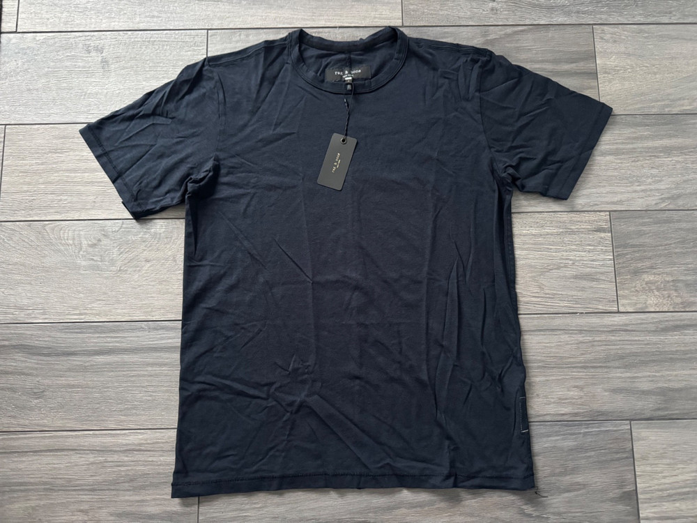 RAG & BONE MENS KNIT-BLEND CREWNECK SHORT SLEEVE T-SHIRT, NWT $95, SMALL