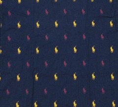 Polo Ralph Lauren Men’s Navy All Over Pony Logo Graphic Crew-Neck Sleep T-Shirt