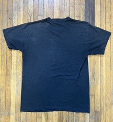 VTG 90s Soldier Of Fortune T Shirt Large Black Single Stitch 3D Emblem Skull USA