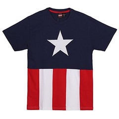 Marvel Men’s Captain America Emblem T-Shirt New