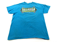 Talladega Alabama Racing on the Wild Side 2018 T-Shirt Mens Large Spellout Logo