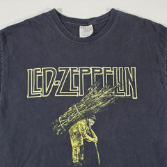 VINTAGE LED ZEPPELIN IV T-SHIRT MENS L MAN WITH STICKS HERMIT ZOSO 2004 Y2K