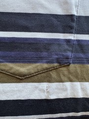 RARE Large 80s Stussy TomTom T Shirt Set Large Stripe Surf Skate True Vintage