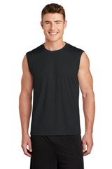 Sport Tek Sleeveless Posi Charge Competitor T Shirt Black True Royal ST352