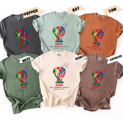 World Cup 2026 Shirt Soccer Cup Football Fan Graphic Tee Sports Tournament Gift