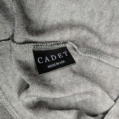 Cadet Military Inspired Wool Blend Long Sleeve T Shirt Small Gray Base layer