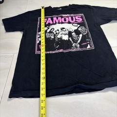 Famous Stars & Straps Band Graphic T Shirt Black Pink Medium Y2K