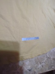 Letaotao Men’s XL Khaki Beige T-Shirt Longer Style Short Sleeve Pull On Casual