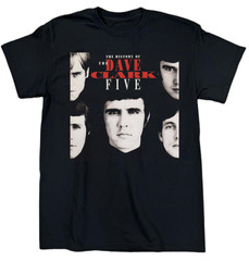 NEW History of the Dave Clark Five Heavy Cotton Black T Shirt S-5XL TR734