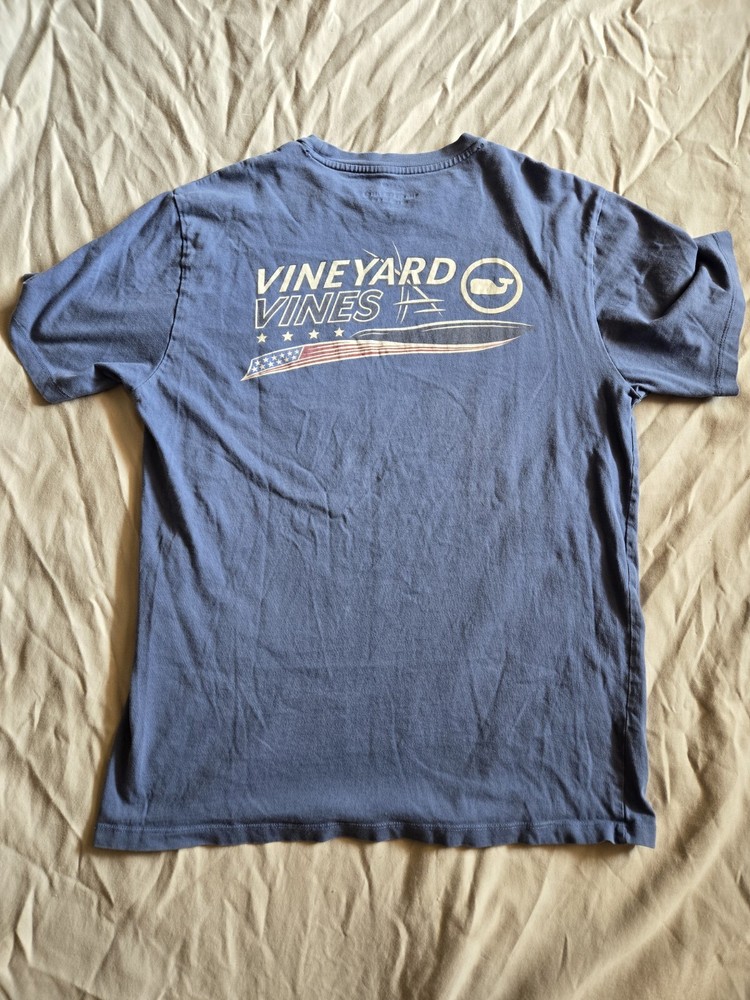 Vineyard Vines Mens SS Pocket Crew Neck Tee T-Shirt “AMERICAN SPORTFISHER”